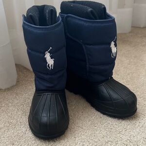 Ralph Lauren Black and Navy Snow Boots